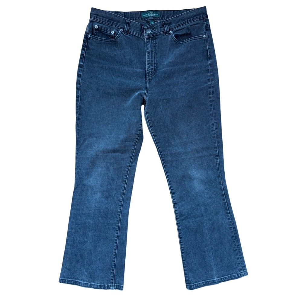Lauren Jeans Co Ralph Lauren Womens 10 Dark Wash High‎ Rise Bootcut Jeans